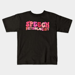 Groovy Speech Pathologist Speech Language Therapy SLP Kids T-Shirt